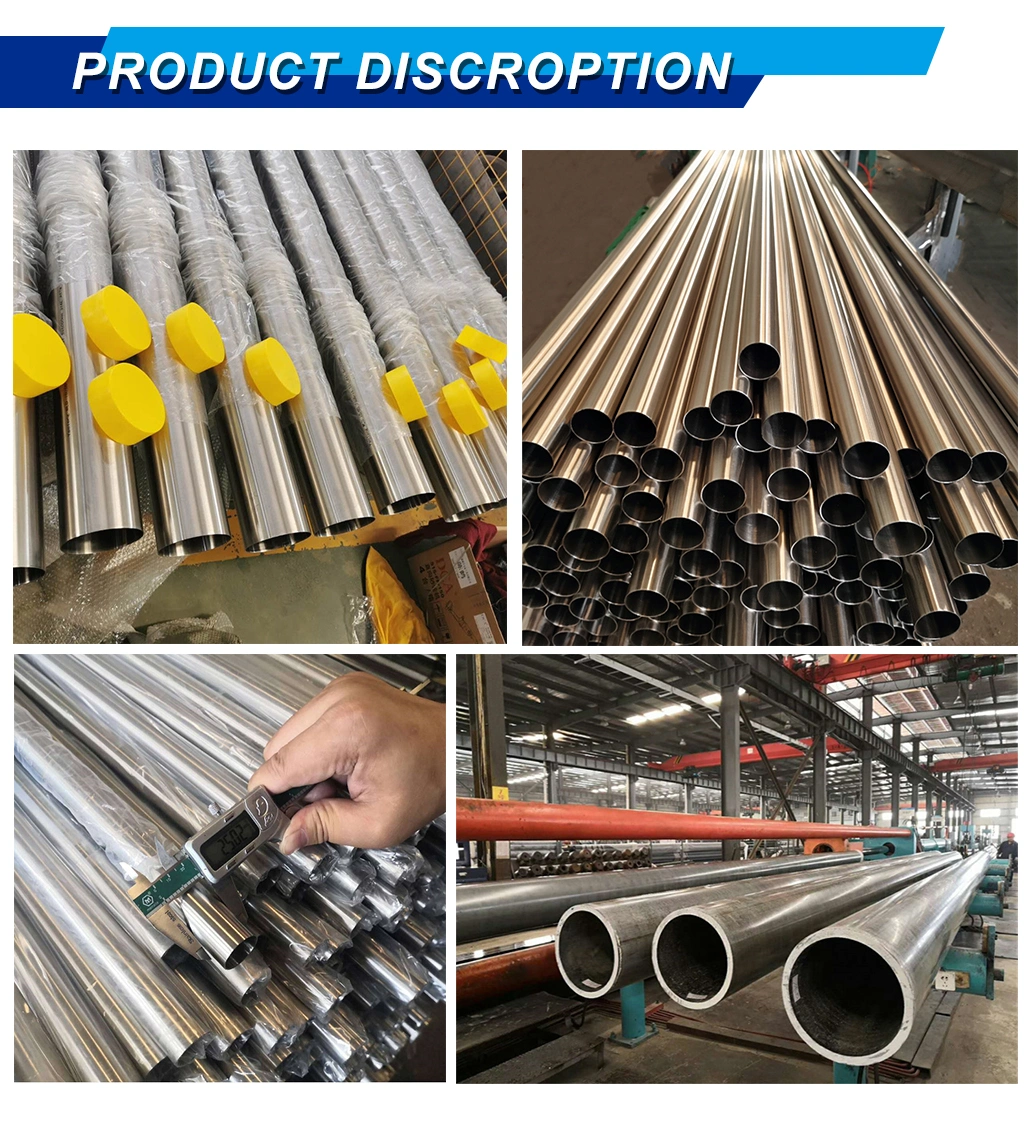 Best Selling Customized 201, 202, 301, 304, 304L, 321, 316, 316L. Stainless Steel Pipes for Construction with High Quality
