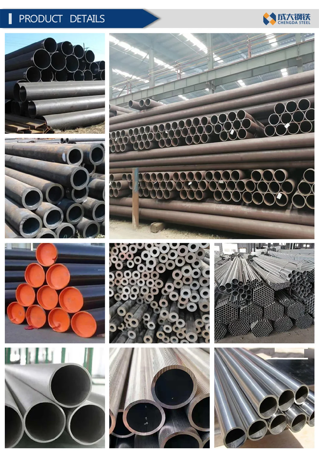 Factory Supply ASTM A335 Grade P5, P9, P11, P22, P91 Alloy Seamless Steel Pipe for Nuclear Power Plant