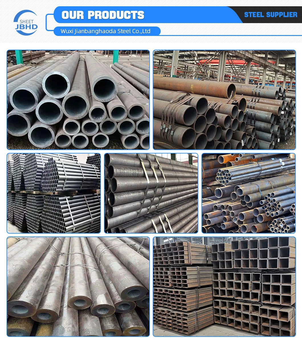 Carbon Steel Round Seamless API 5L X52 X60 ASTM A106b/ API A333 Gr6 Uns06625 Alloy825 Stainless Ms Iron Alloy Nikel Mild Steel Tube Pipe